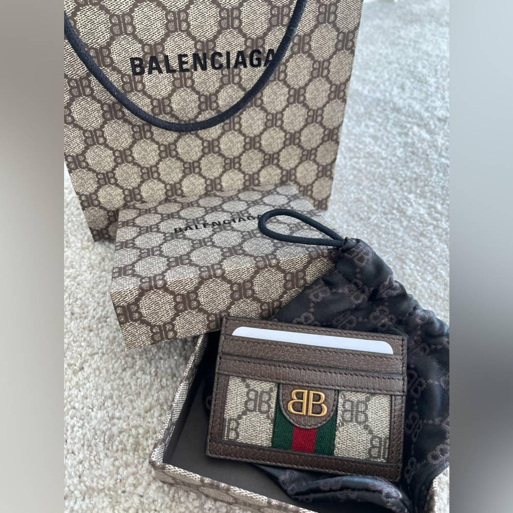Limited edition Balenciaga x Gucci Hacker Project card case